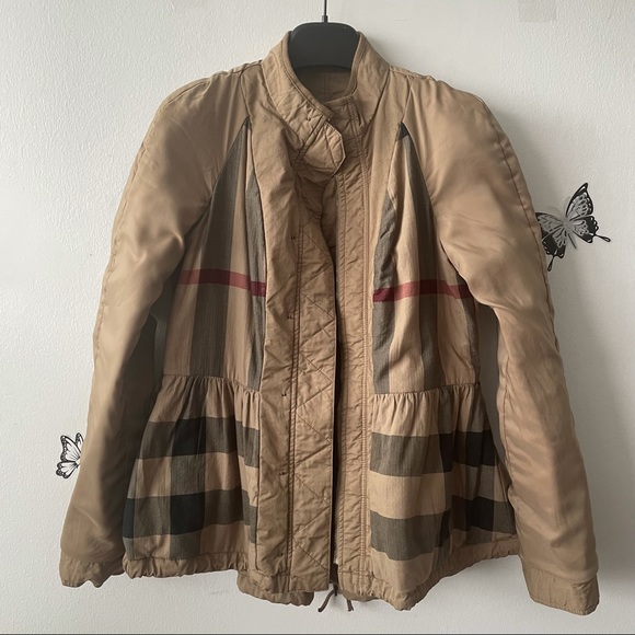 Burberry Brit peplum cargo rain jacket - Picture 14 of 16